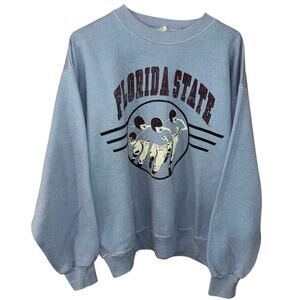 Florida State Light Blue Graphic Crewneck Sweatshirt
